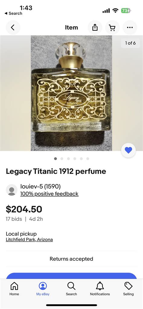 Finally found the Titanic perfume for sale .